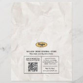 新聞販売に戻るチラシ，レトロカスタム小売 チラシ (裏面)