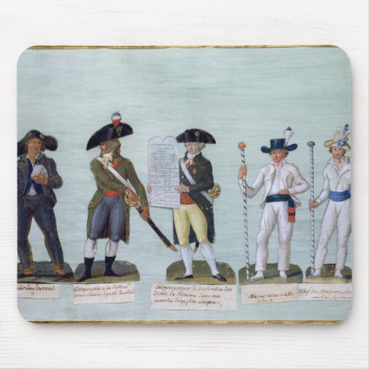 新聞販売人、戦うこと準備ができている市民 マウスパッド (正面)