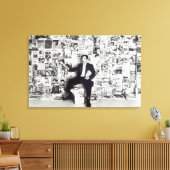 新聞販売員、c.1960 キャンバスプリント (インサイチュ (リビング))