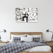 新聞販売員、c.1960 キャンバスプリント (インサイチュ (寝室))