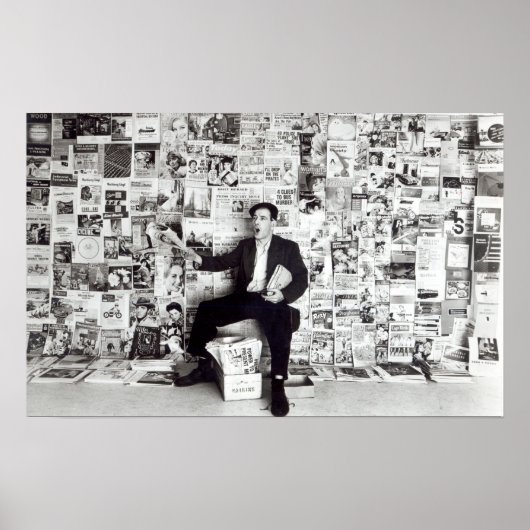 新聞販売員、c.1960 ポスター (正面)