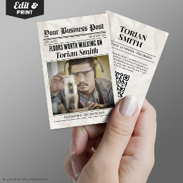 新聞連絡床タイル工事請負業者 コーリングカード