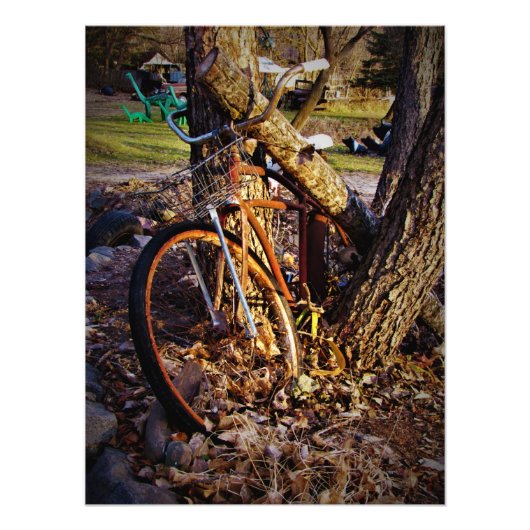 「新聞配達に疲れ果てた」 フォトプリント            (正面)