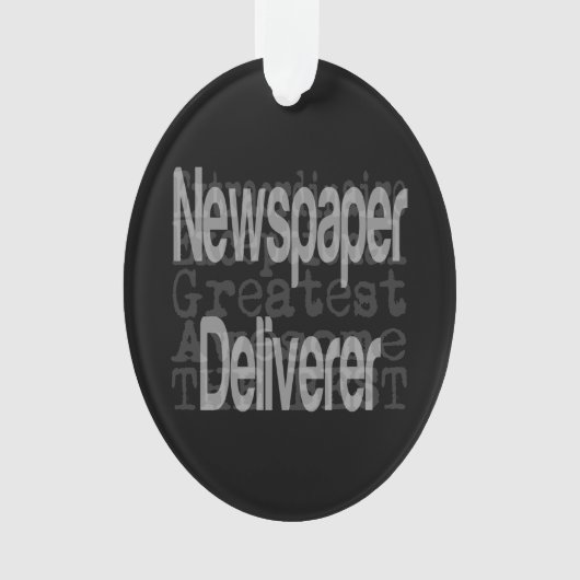 新聞配達の超常者 オーナメント (正面)