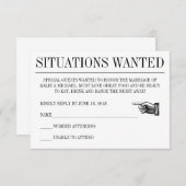 新聞風の結婚式返信カード 出欠カード (正面/裏面)