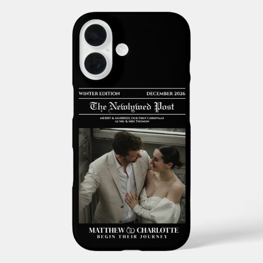 新聞風メリー・アンド・マリード写真 Case-Mate iPhoneケース (裏面)
