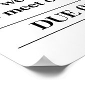 新聞風妊娠発表 カップルフォト撮影 ポスター (角)
