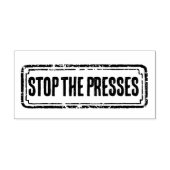 新聞風 distressed やめろ！プレスを止めろ！ ラバースタンプ (インプリント)