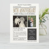 新聞50周年記念祝賀会 招待状 (スタンド正面)