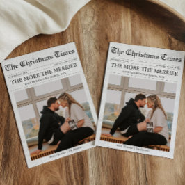 新聞 よれば クリスマスは 赤ちゃんにとっては 歓迎すべきものだそうだ シーズンカード