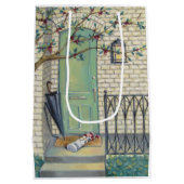 新聞&アンブレラポーチ抱き枕 ミディアムペーパーバッグ (裏面)