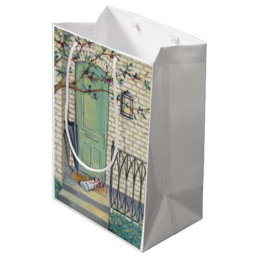 新聞&アンブレラポーチ抱き枕 ミディアムペーパーバッグ (裏面アングル)