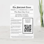 新聞 ウェディング タイムライン プログラム ストーリー (裏面)