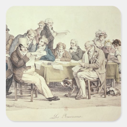 新聞 スクエアシール (正面)