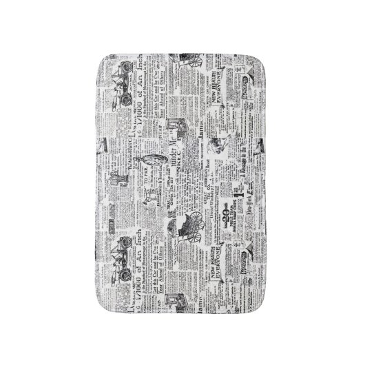 新聞 バスマット (正面縦)