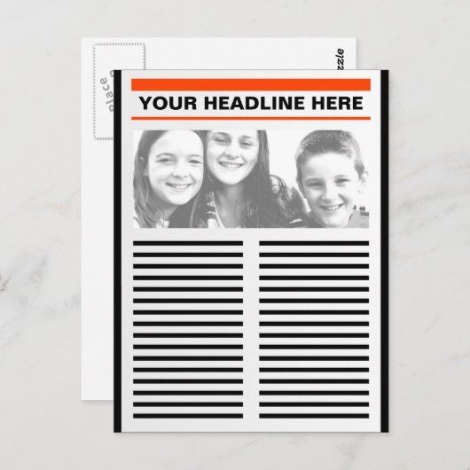 新聞 ポストカード (正面/裏面)