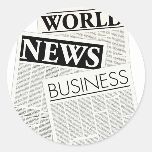 新聞 ラウンドシール (正面)