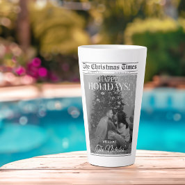 新聞 何年 ブラック ホワイト 写真 クリスマス カフェラテマグ