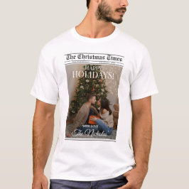 新聞 何年 ブラック ホワイト 写真 クリスマス Tシャツ