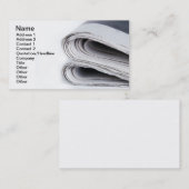 新聞 名刺 (正面/裏面)