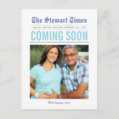 新聞 | 妊娠の発表 案内ポストカード (正面)