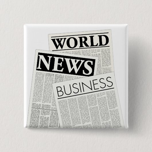 新聞 缶バッジ (正面)