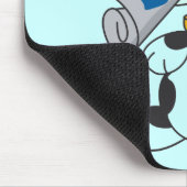 新聞Tシャツおよびギフトを持つ子犬 マウスパッド (コーナー)