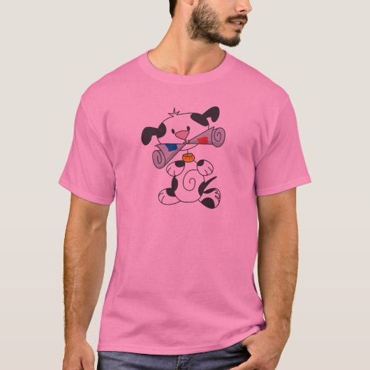 新聞Tシャツおよびギフトを持つ子犬 Tシャツ (正面)