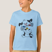 新聞Tシャツおよびギフトを持つ子犬 Tシャツ (正面)