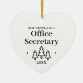 新職秘書クリスマス セラミックオーナメント (正面)