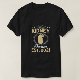 新腎臓移植臓器移植者 Tシャツ