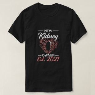 新腎臓移植臓器移植者 Tシャツ