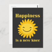 新膝置換手術おもしろい回復ギフト ポストカード (正面/裏面)