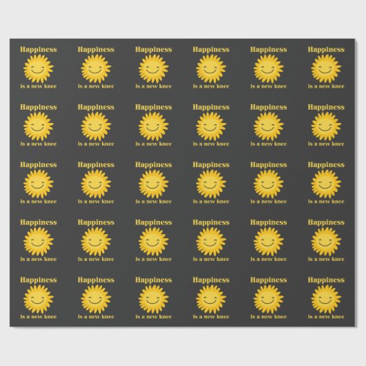 新膝置換手術おもしろい回復ギフト ラッピングペーパー (フラット)