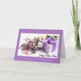 新花と贈り物お母さんの日 カード