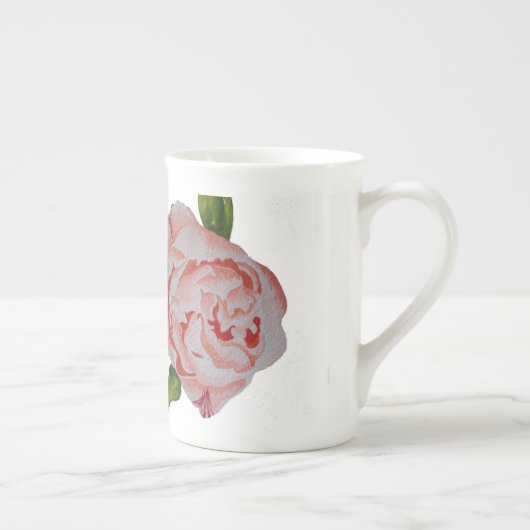 新芽のある牡丹 ボーンチャイナマグカップ (右)