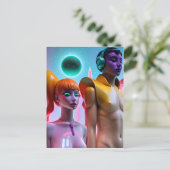 新規の合成肉 ポストカード (スタンド正面)