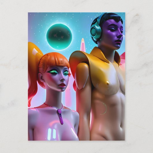 新規の合成肉 ポストカード (正面)