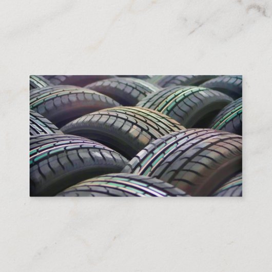 新規または中古タイヤの販売カスタム 名刺 (裏面)