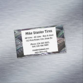 新規または中古タイヤ販売カスタム名刺 マグネット名刺 (インサイチュ)