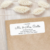 新規または将来のミセス・差出人住所 ラベル