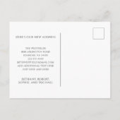 新規アドレスeucalyptus金ゴールド金属移動 案内ポストカード (裏面)