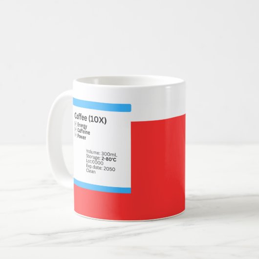 新規カフェインDMEMコーヒーマグ コーヒーマグカップ (正面左)