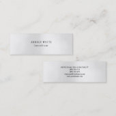 新規スタイルトレンディーグレーミニマリストプレーンモダン スキニー名刺 (正面/裏面)