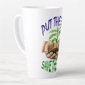 新規デザイン環境にやさしいことをしようトールコーヒーマグ カフェラテマグ (左アングル)