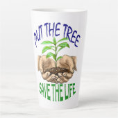 新規デザイン環境にやさしいことをしようトールコーヒーマグ カフェラテマグ (正面)