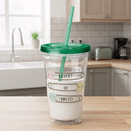 新規ペアレントトリプレットベビーおむつピンアクリルタンブラー アクリルタンブラー