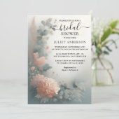 新規ユーカリプスレーストゥルダスティブルーブライダルシャワー 招待状 (スタンド正面)