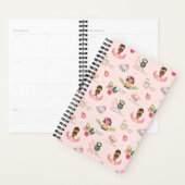 新規ユーザー |新年の決意の例証ガーリー プランナー手帳 (ディスプレー)