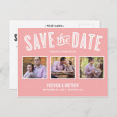 新規レトロ | セーブ・ザ・デート案内 案内ポストカード (正面/裏面)